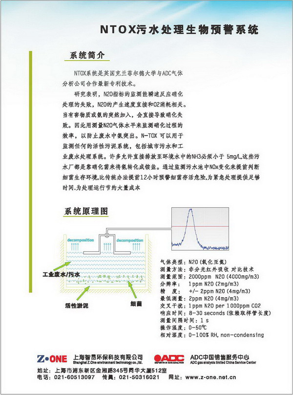 NTOX污水硝化菌報警系統(tǒng) NTOX污水硝化菌報警系統(tǒng)